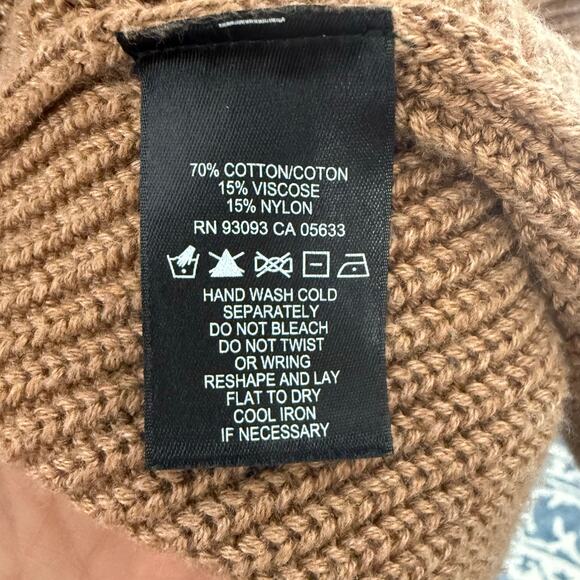 NIC+ZOE Women's XL Open Front Ribbed Longline Cardigan Vest Camel Brown - Picture 7 of 10